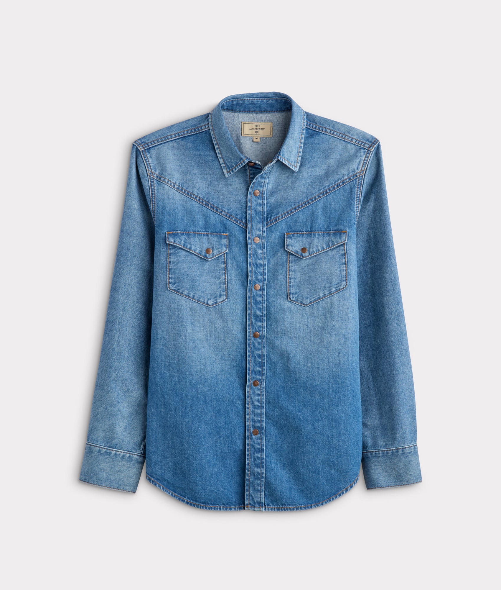 トップス DIANTE LEATHER POCKET DENIM LOOSE SHIRTS Jordy Denim Shirt - Lucchese
