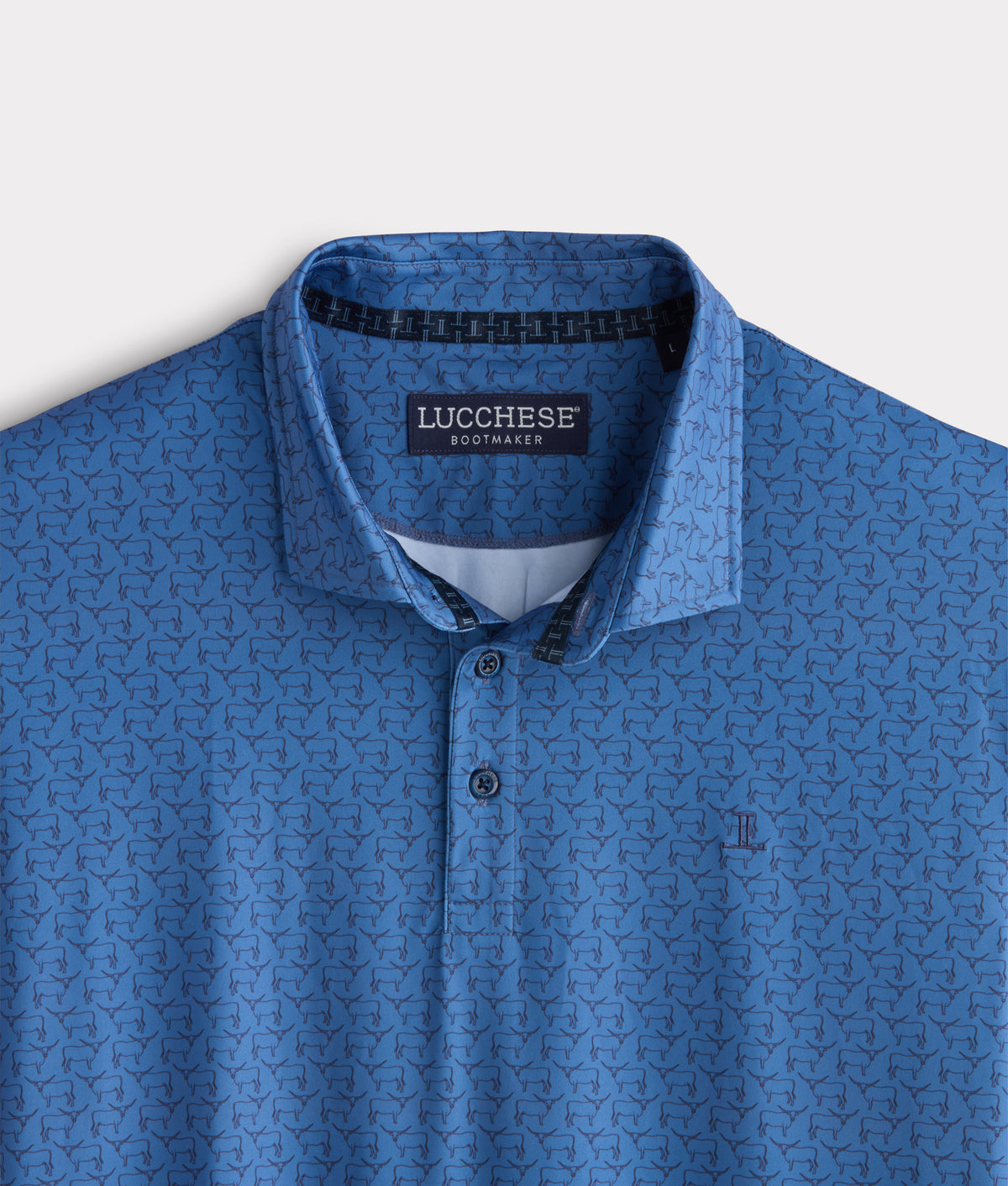 Lucchese Golf Polo :: Navy 3