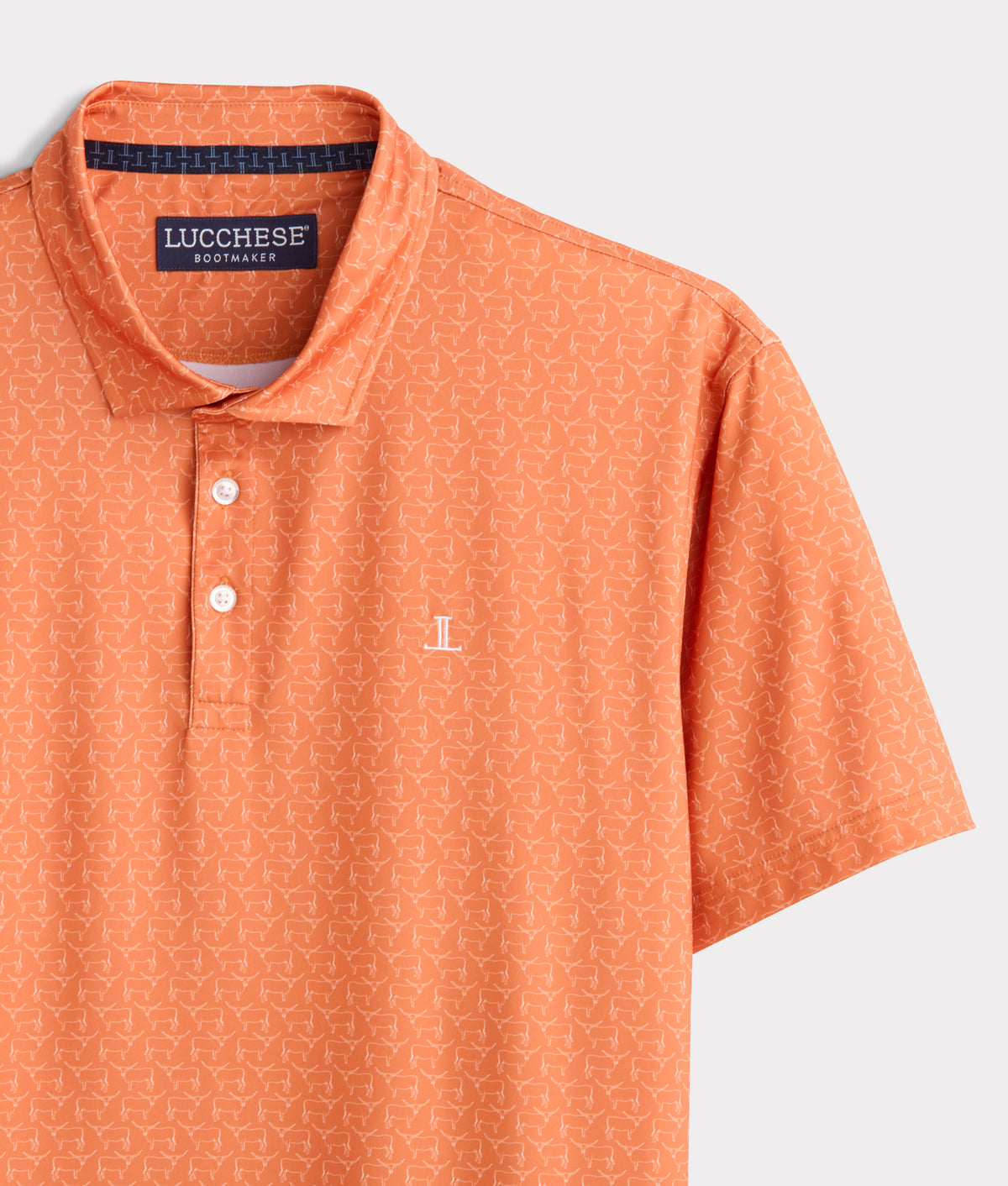 Lucchese Golf Polo :: Burnt Orange 4