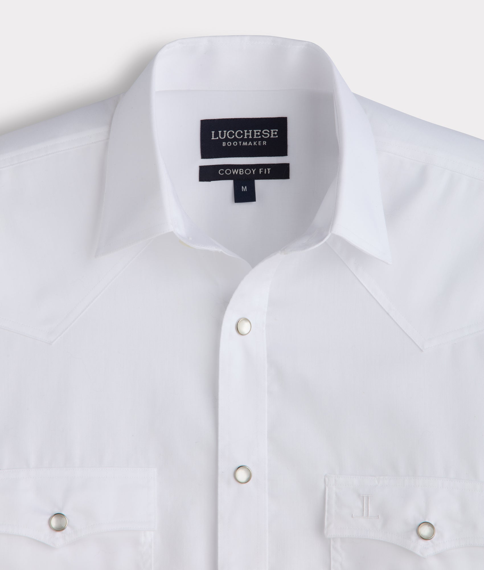 white cowboy dress shirt Stetson Men's Pinpoint Oxford Snap White Shirt
