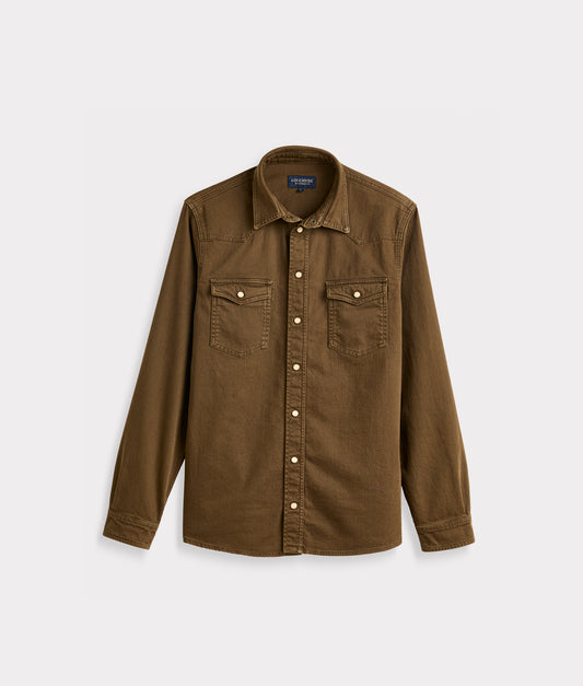 Roper Denim Shirt :: Brown Denim