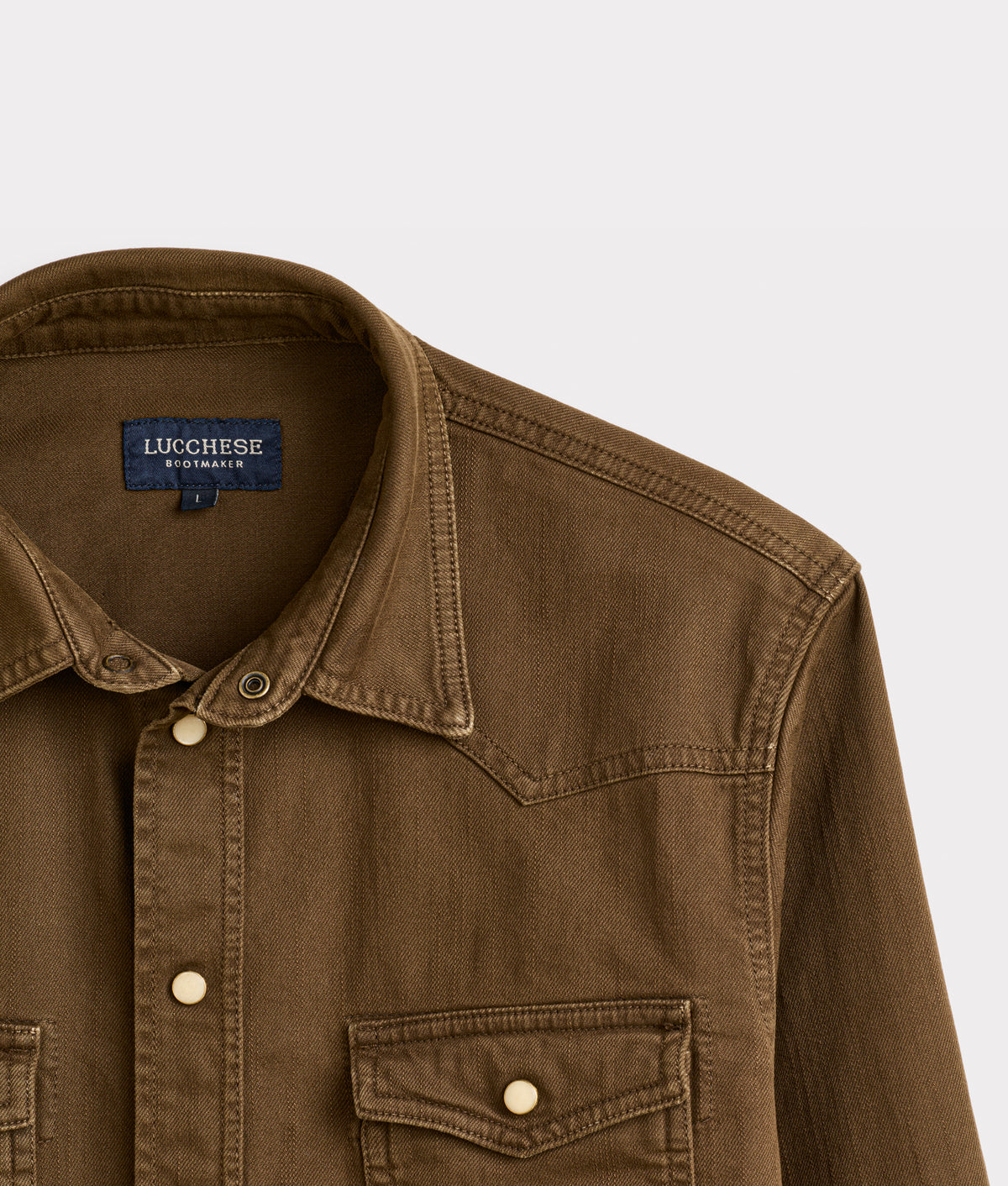 Roper Denim Shirt :: Brown Denim 4