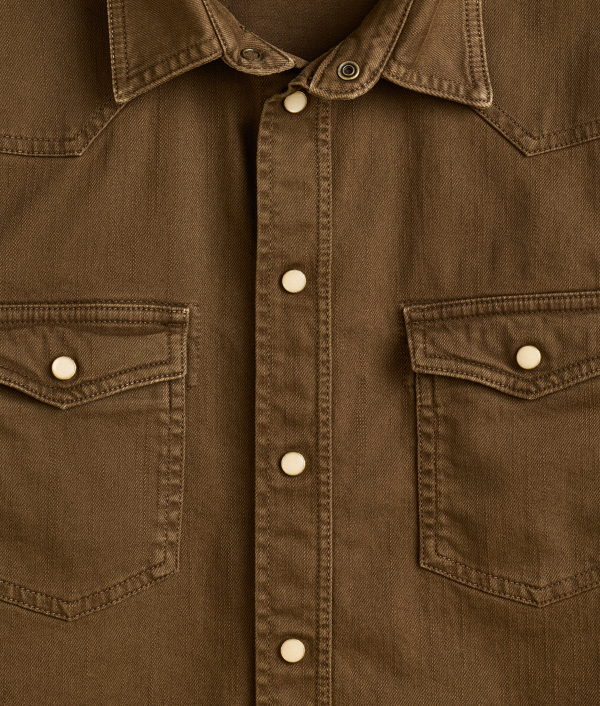 Roper Denim Shirt :: Brown Denim 5