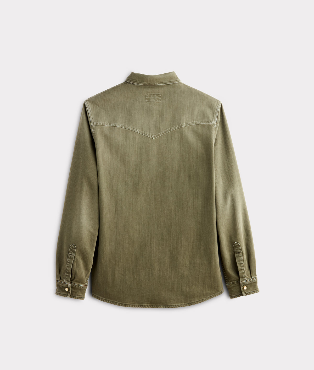 Men's Roper Denim Shirt :: Olive Green 3