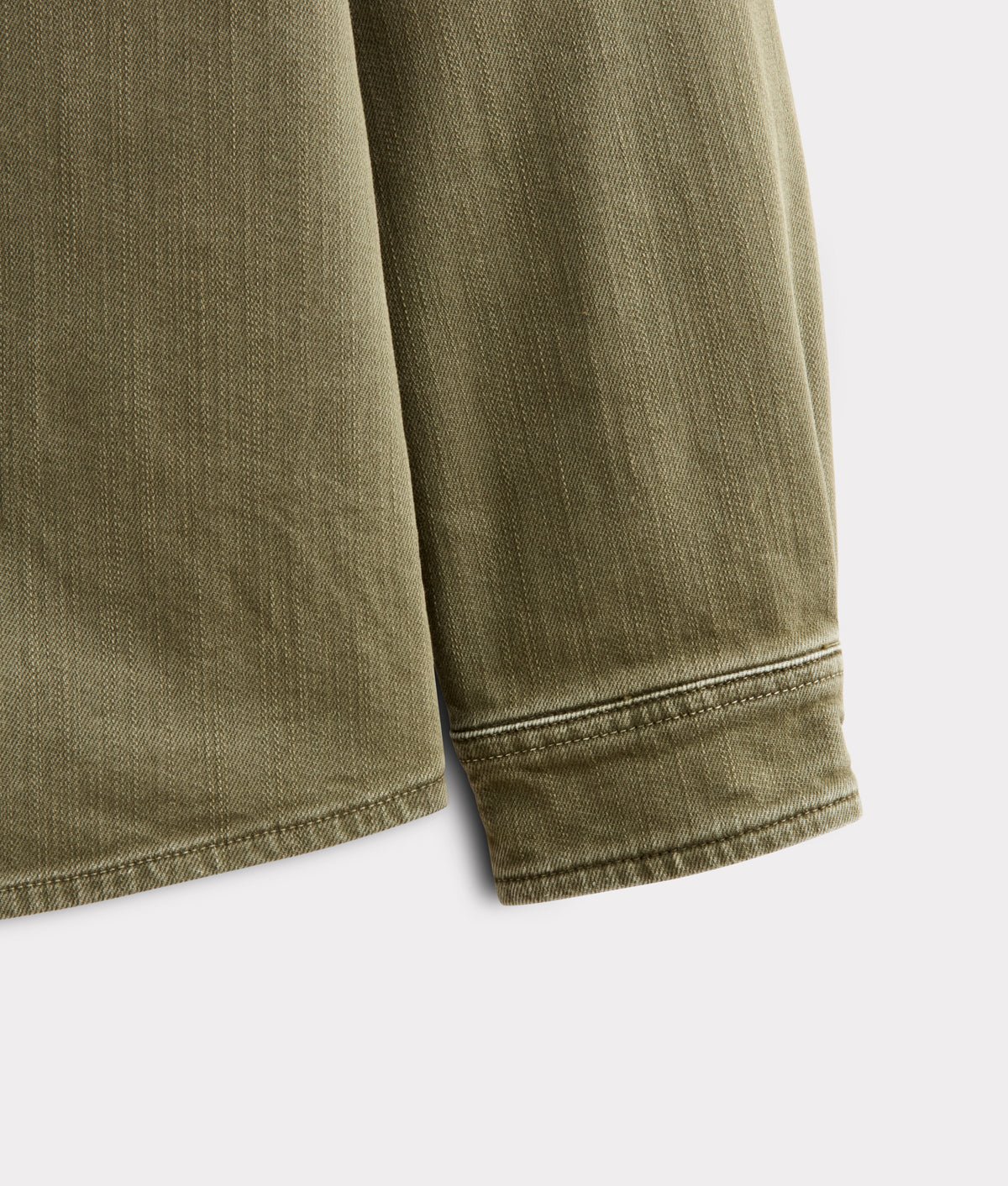 Men's Roper Denim Shirt :: Olive Green 8