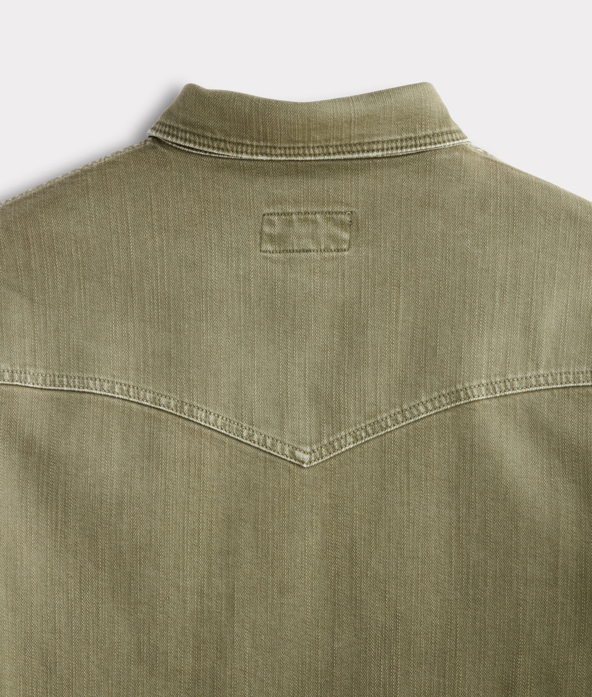Men's Roper Denim Shirt :: Olive Green 7