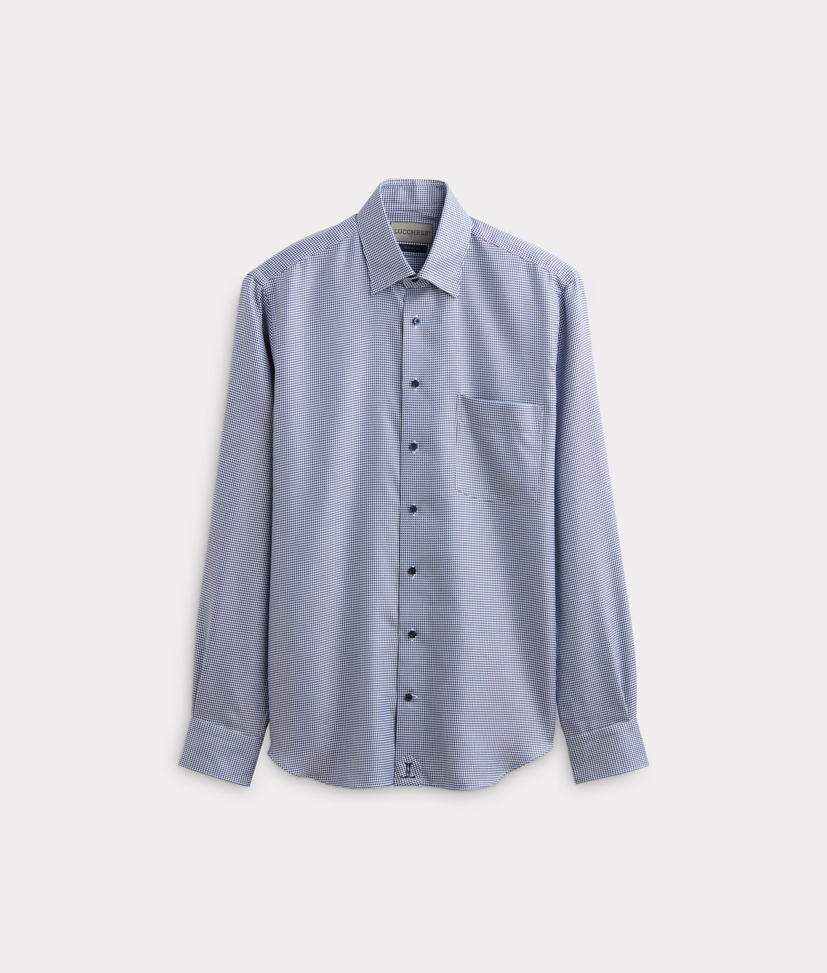 San Antonio Modern Fit :: Navy/White Plaid 1