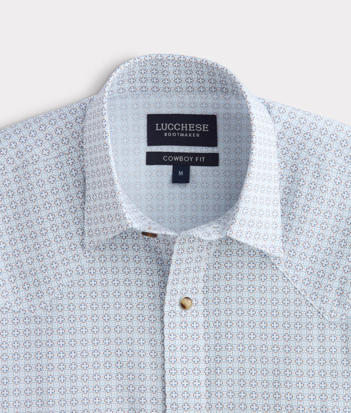 El Paso Cowboy Fit:: Gold/White/Navy Multi 15