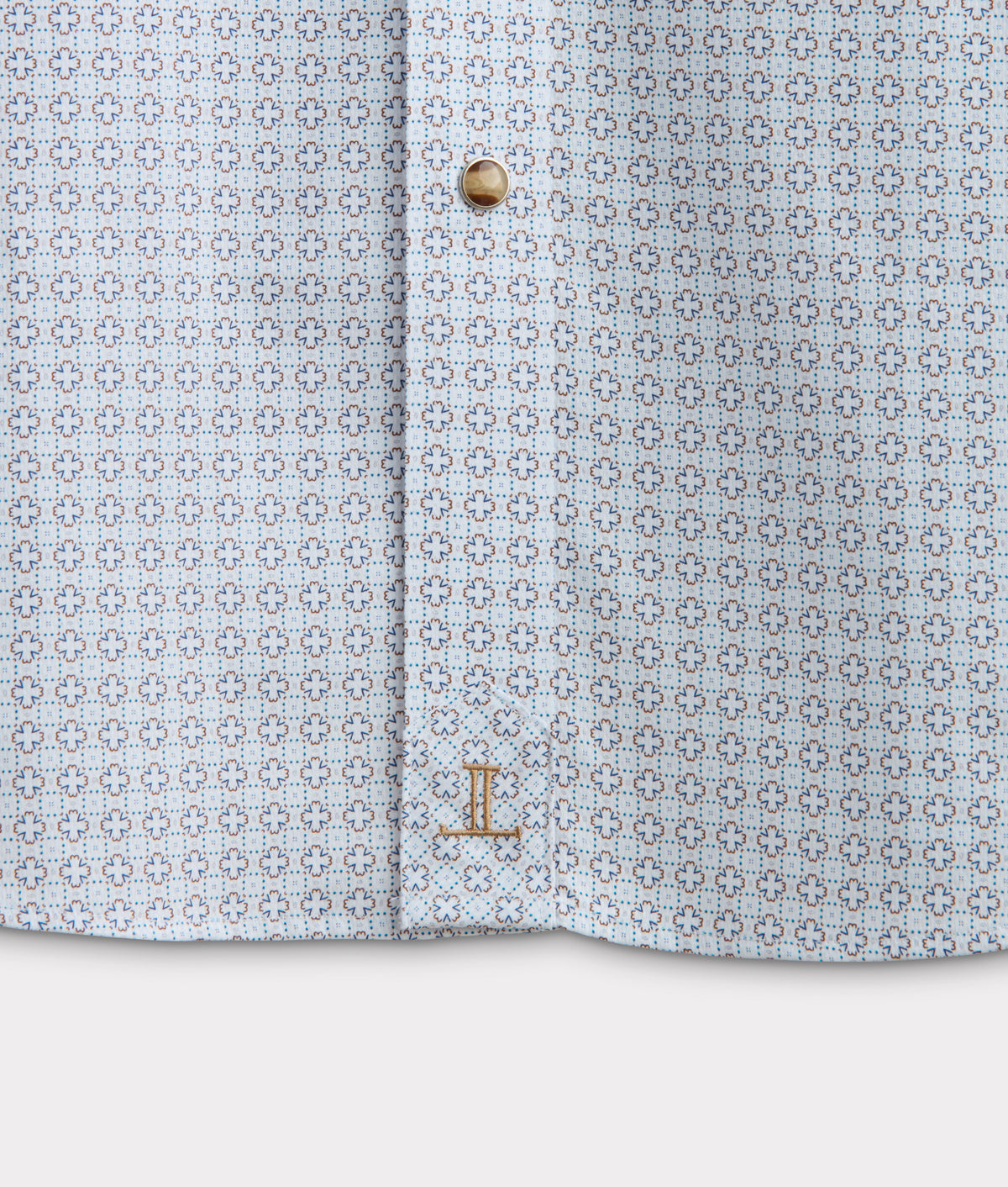 El Paso Cowboy Fit:: Gold/White/Navy Multi 12