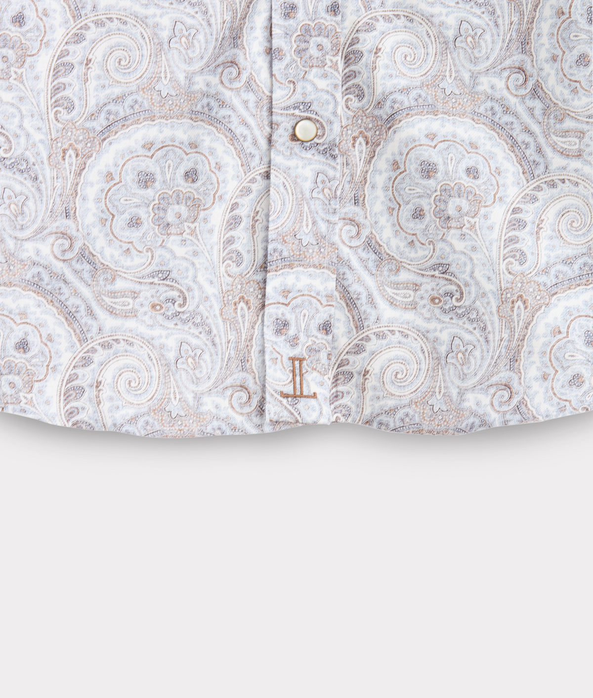 El Paso Modern Fit :: Blue And Brown Paisley 5