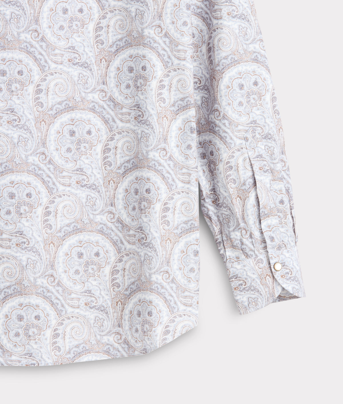 El Paso Modern Fit :: Blue And Brown Paisley 8