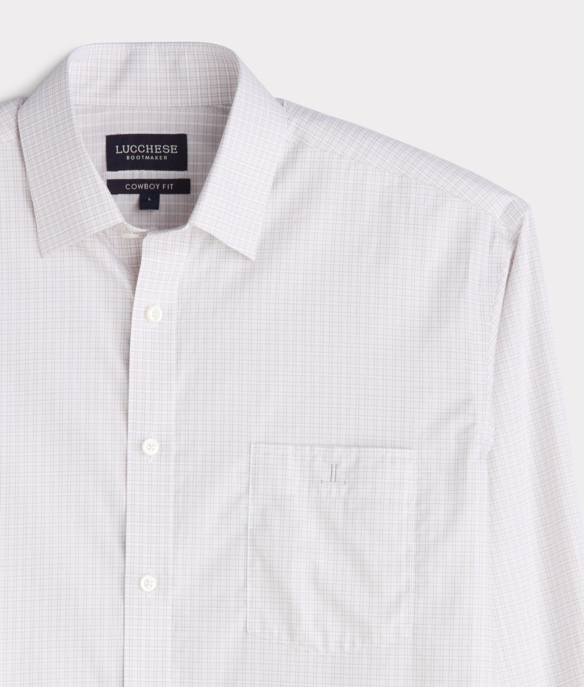 San Antonio Cowboy Fit :: Grey And White Check 4