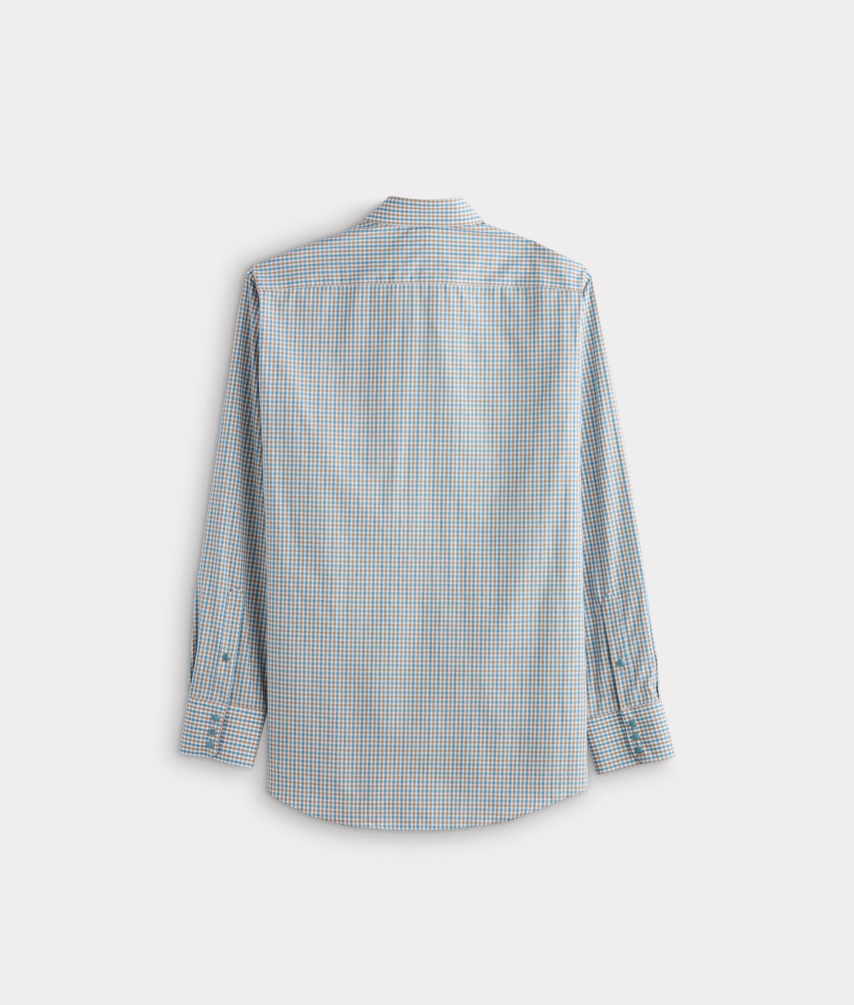 El Paso Tailored Fit :: Tan And Turquoise Check 3