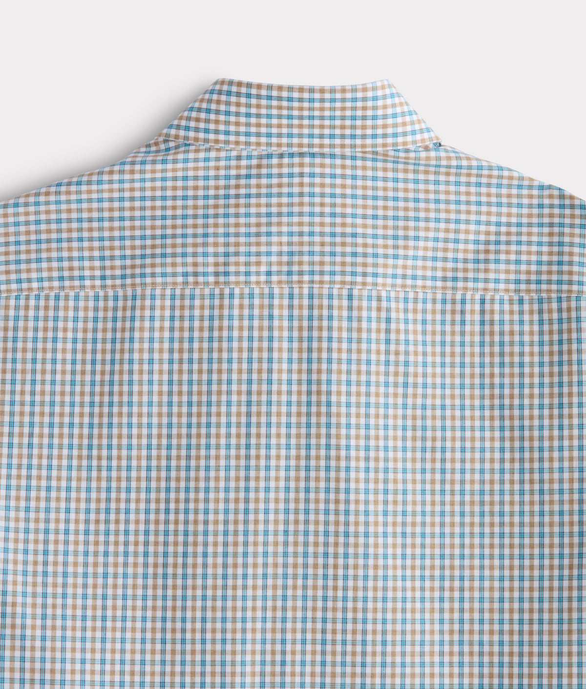 El Paso Tailored Fit :: Tan And Turquoise Check 7
