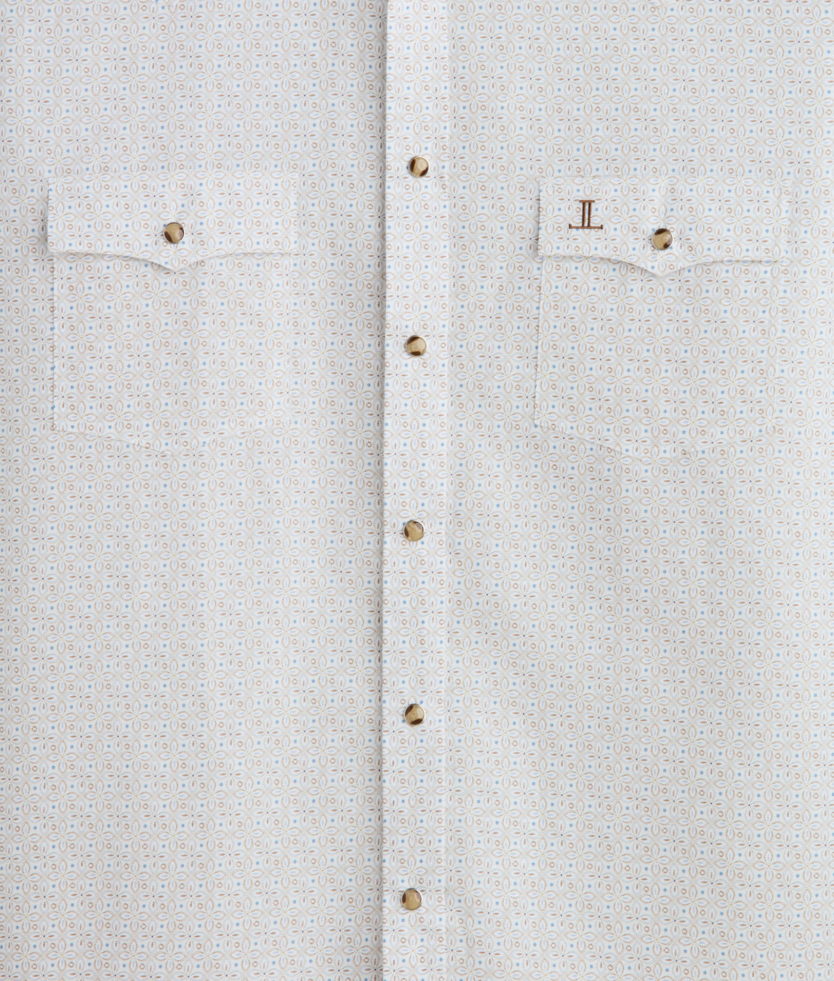 El Paso Cowboy Fit :: Cream And Blue Cross 9