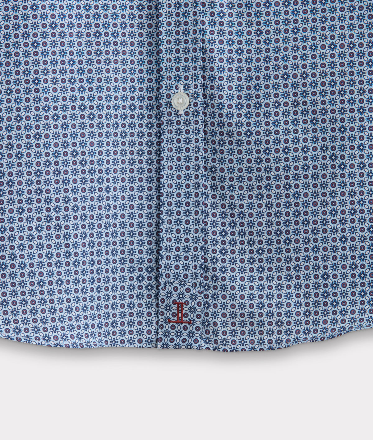 San Antonio Cowboy Fit :: Blue And Burgundy Print 9