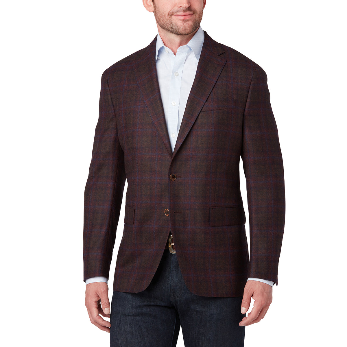 
    Lucchese Sport Coat :: Brick And Navy