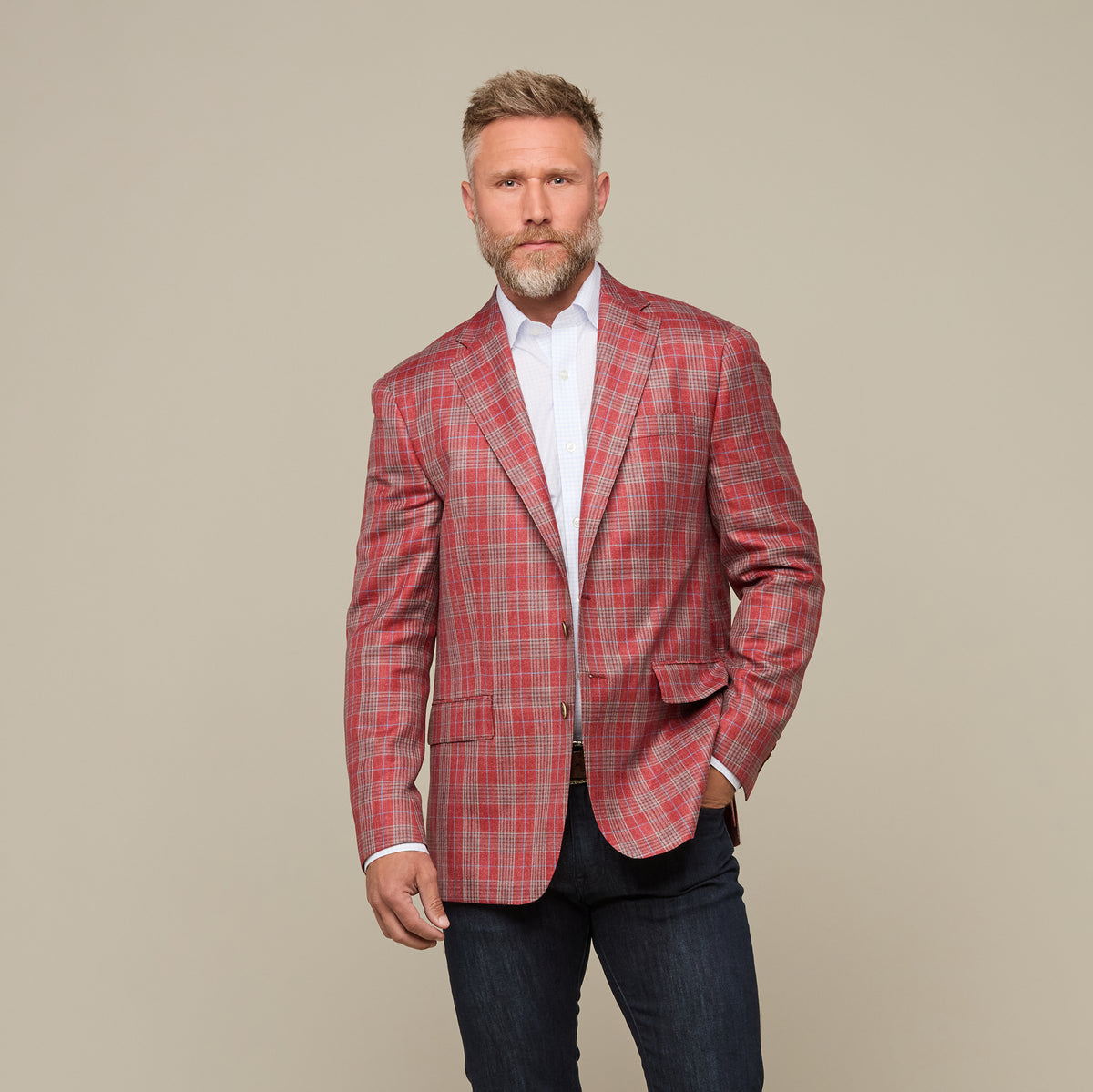 
    Lucchese Sport Coat :: Red/Blue