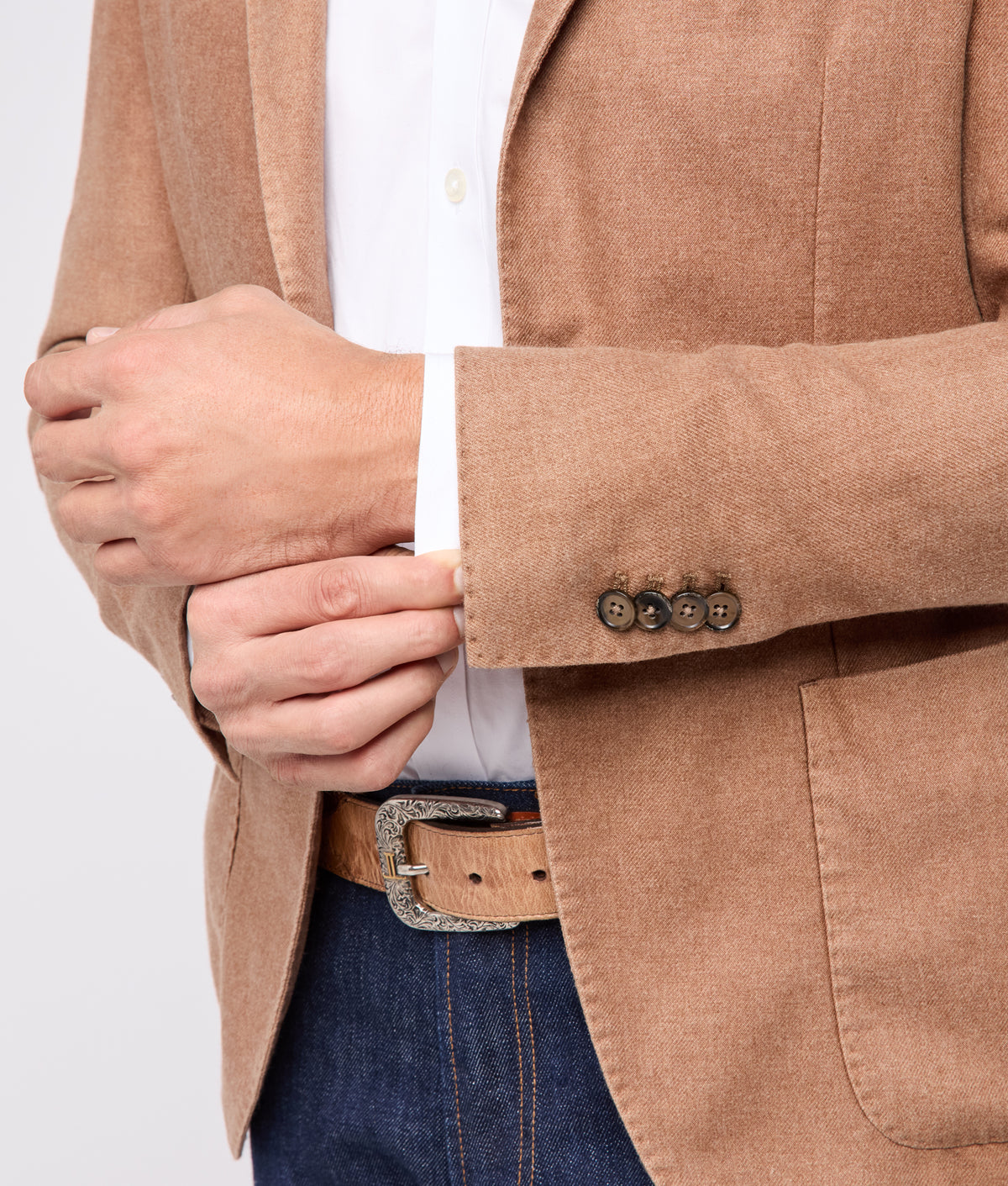 Herringbone Sport Coat - Modern Fit :: Toffee 5