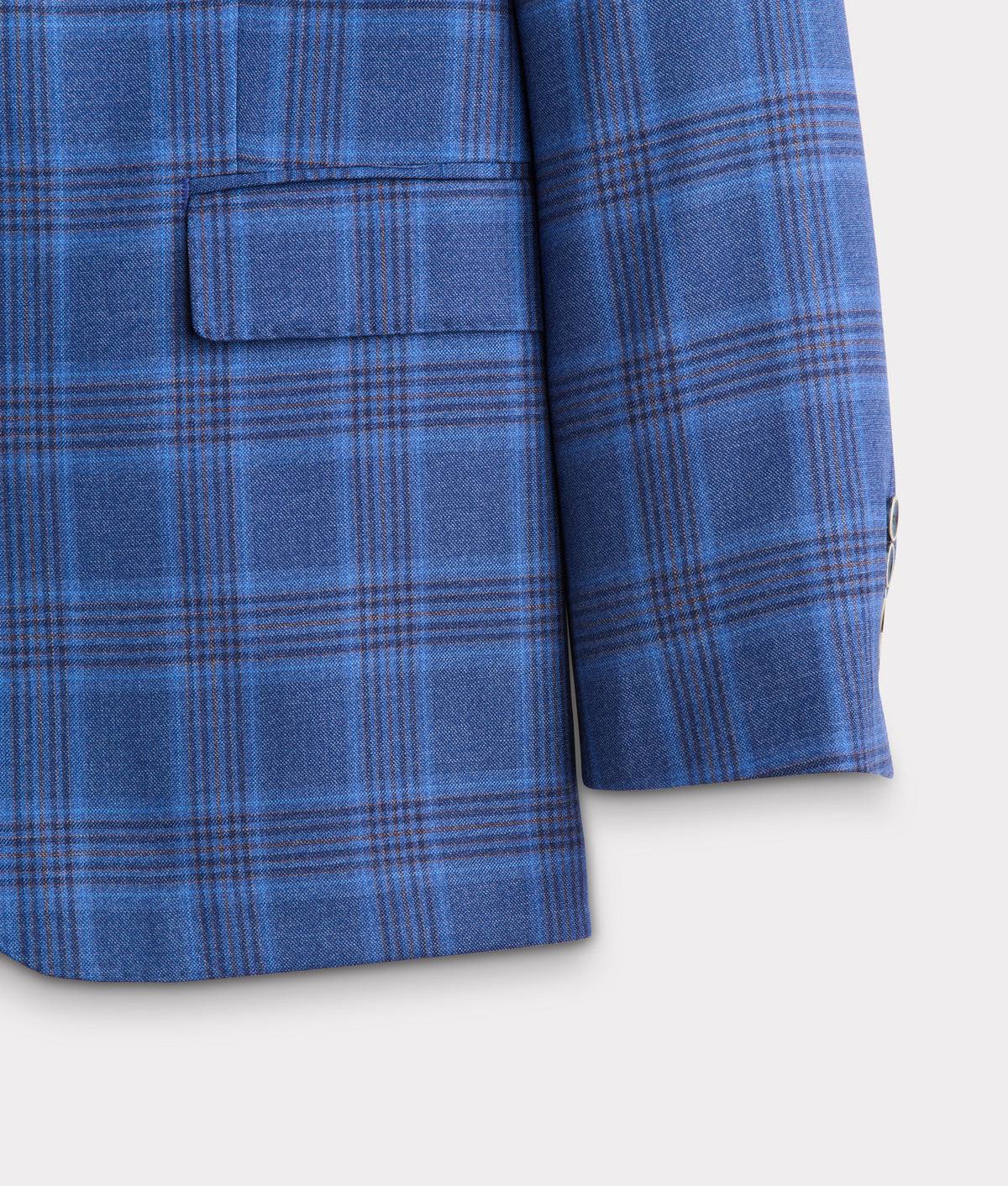 Lucchese Sport Coat :: Blue Plaid 6