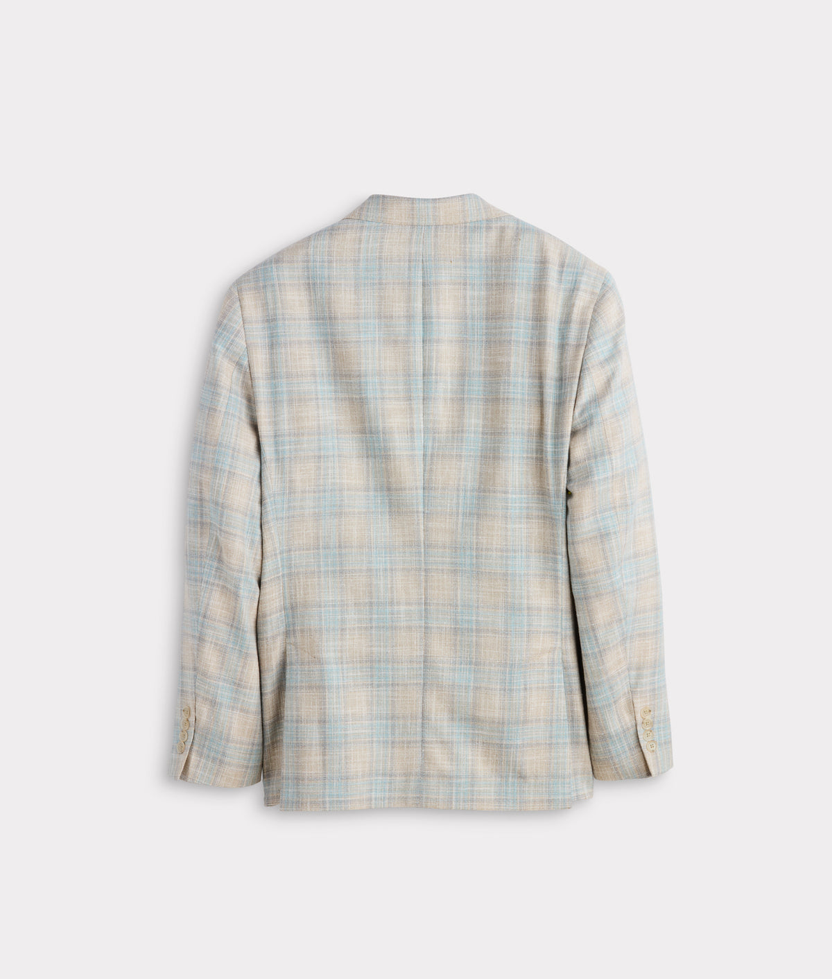 Lucchese Sport Coat :: Blue And Tan Plaid 5