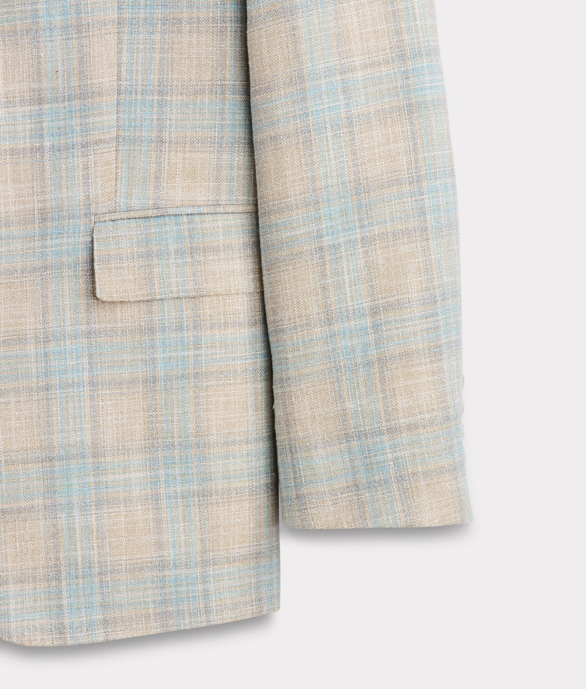 Lucchese Sport Coat :: Blue And Tan Plaid 8