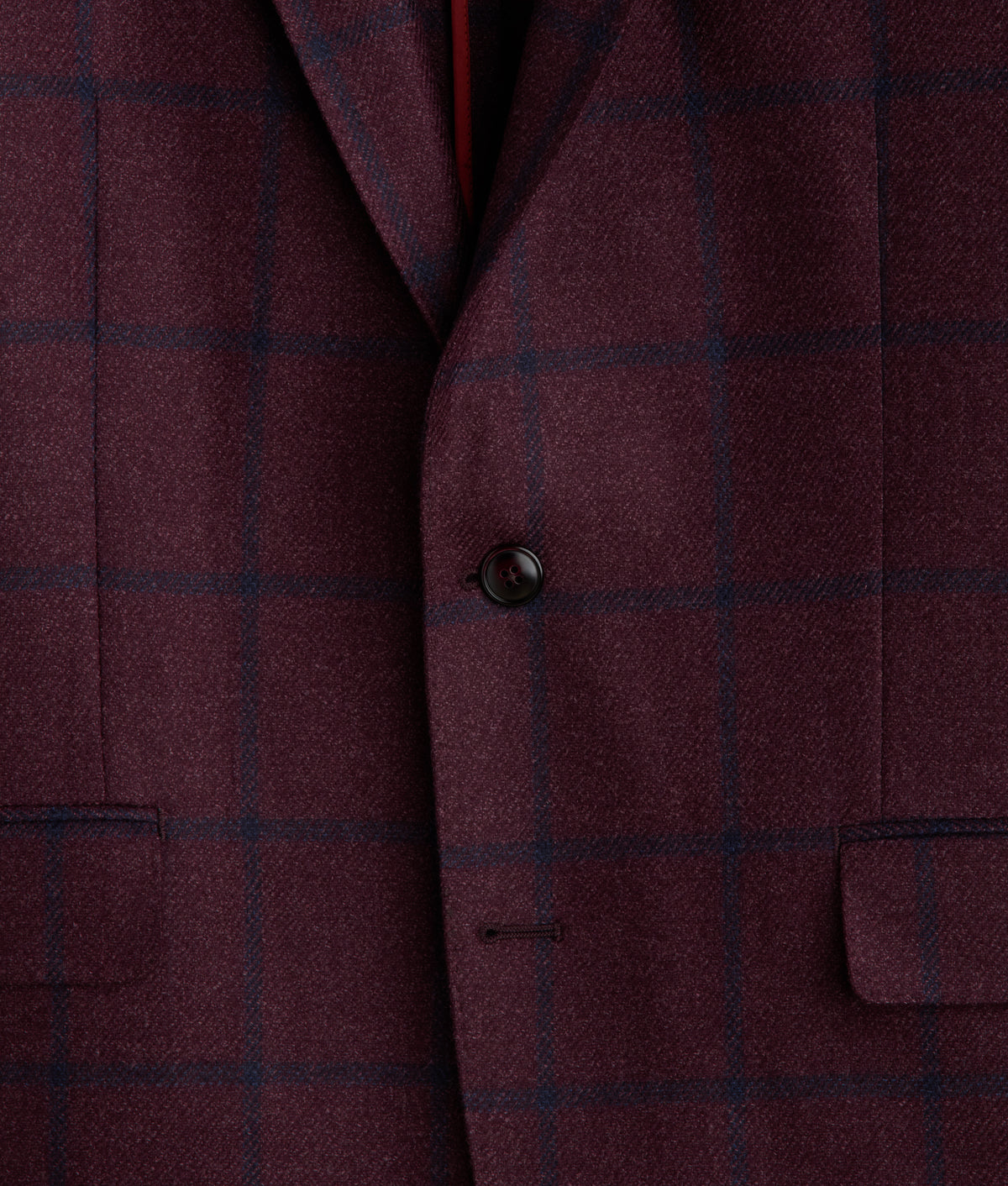 Lucchese Sport Coat :: Burgundy Plaid 7