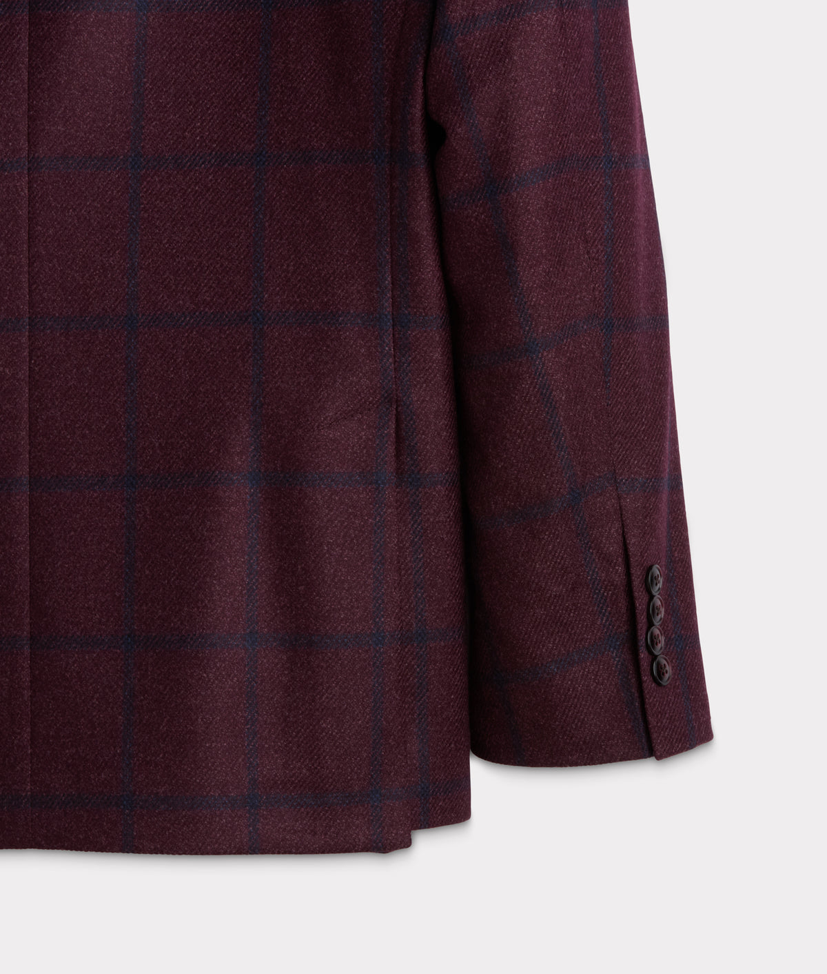 Lucchese Sport Coat :: Burgundy Plaid 9