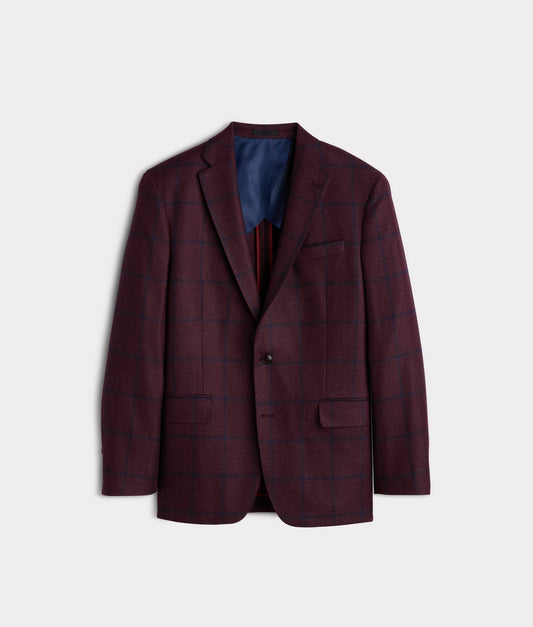 Lucchese Sport Coat :: Burgundy Plaid