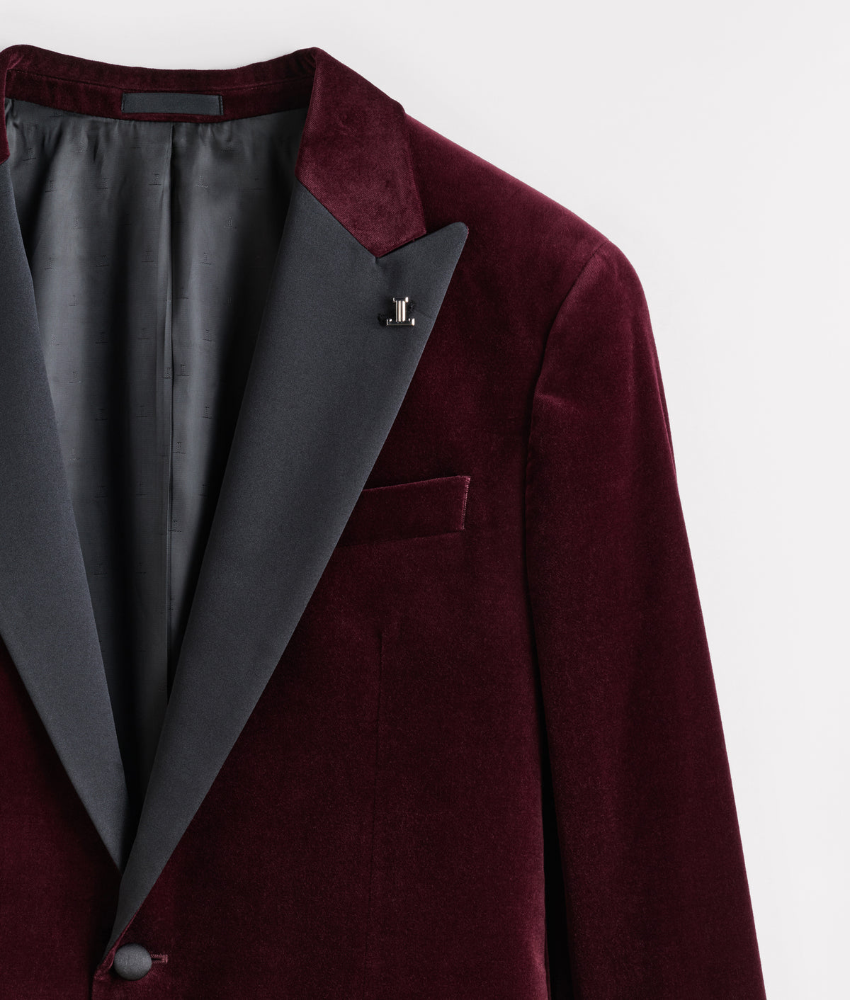 Lucchese Velvet Sport Coat :: Black Cherry 15