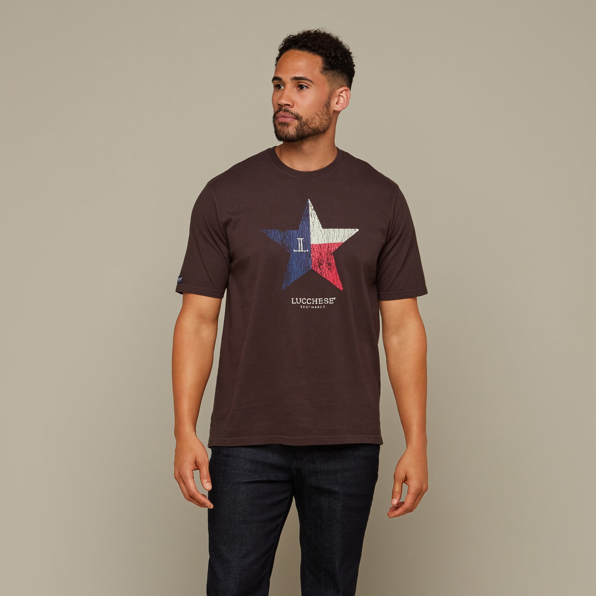 Lone Star Lucchese Tee :: Charcoal