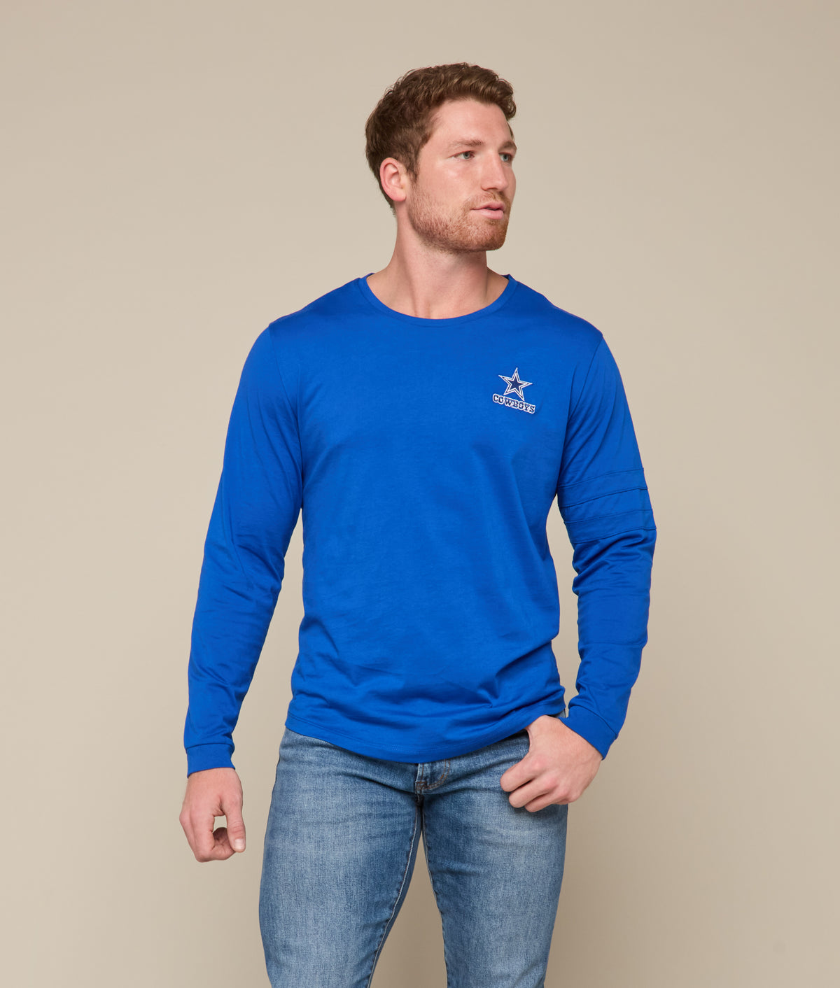 Lucchese x Dallas Cowboys Long Sleeve Tee :: Royal Blue 7