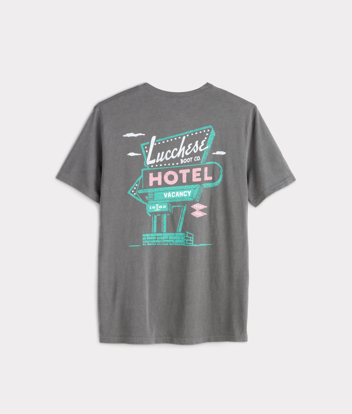 Lucchese Hotel Tee :: Slate 3
