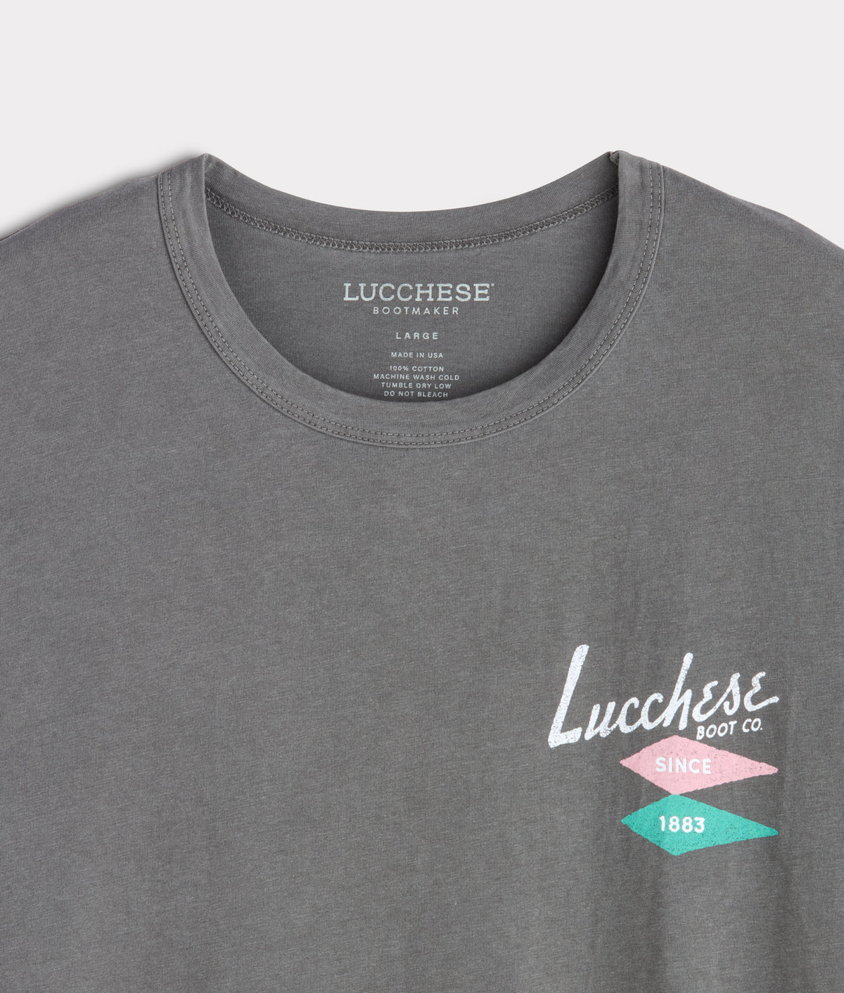 Lucchese Hotel Tee :: Slate 4