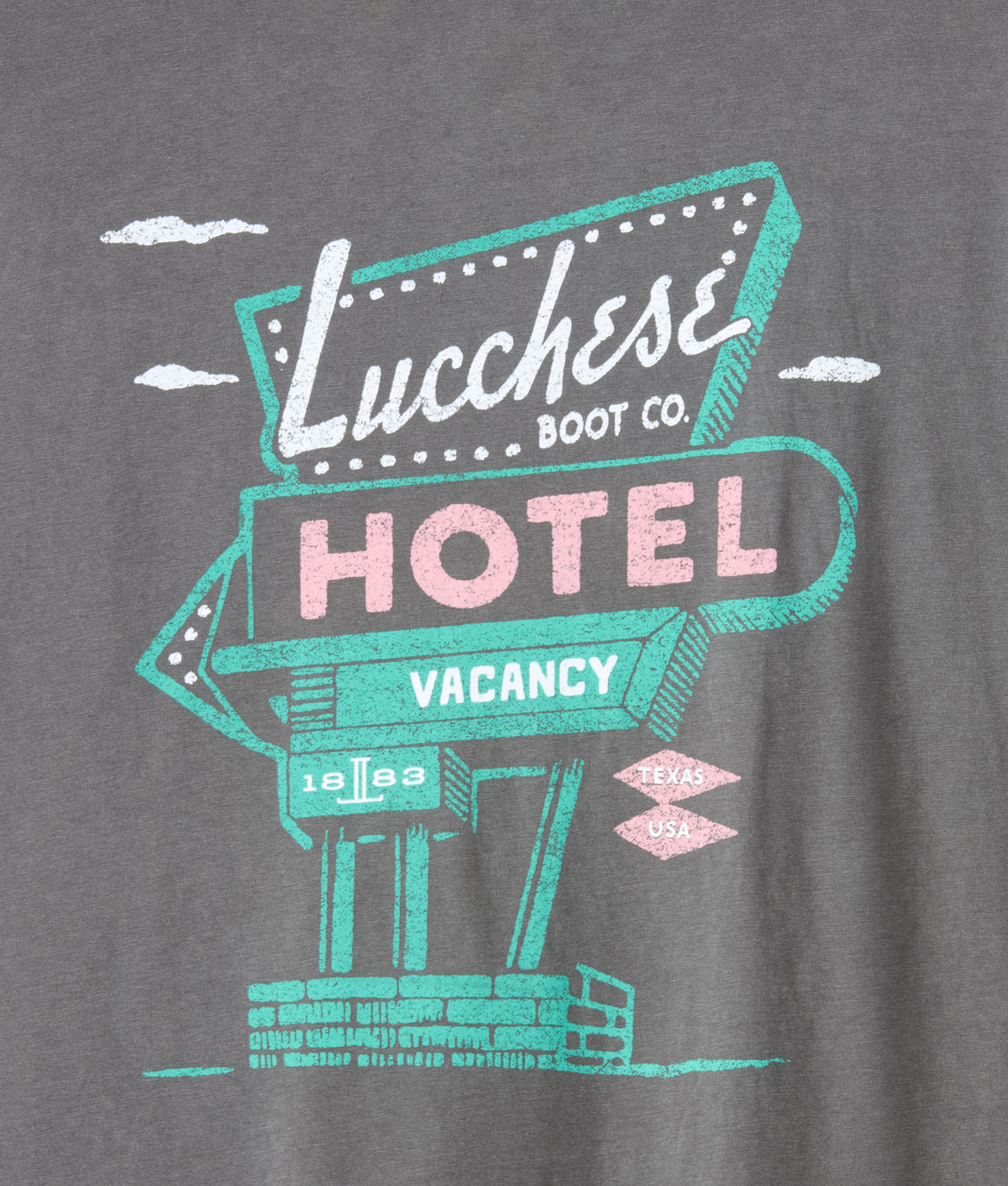 Lucchese Hotel Tee :: Slate 6