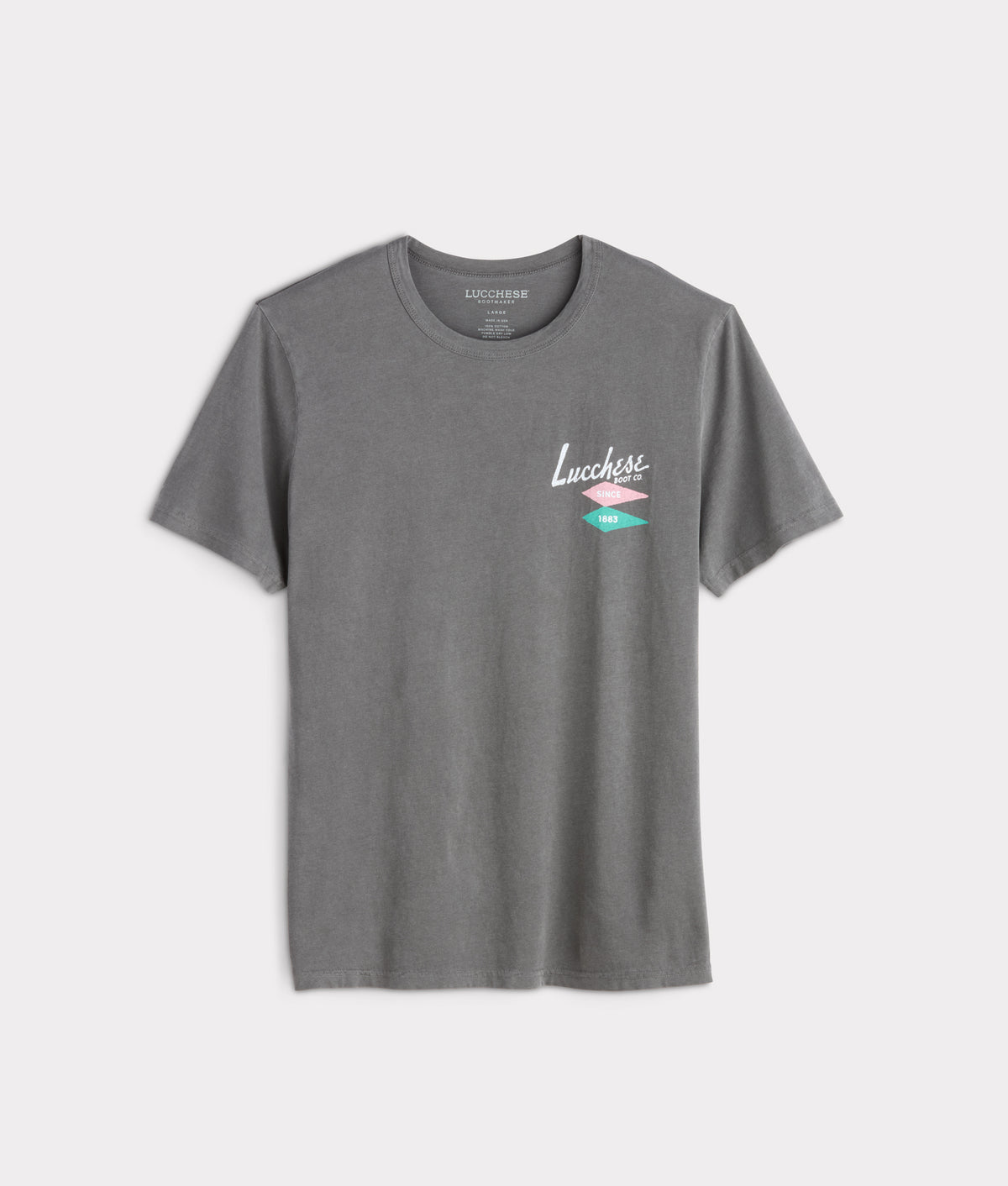 Lucchese Hotel Tee :: Slate 1
