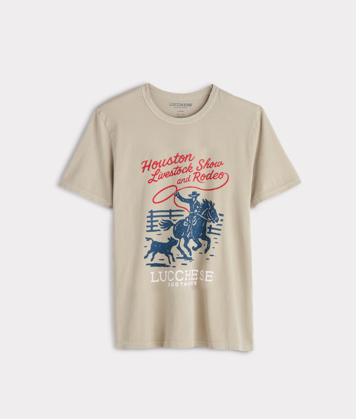 Lasso Houston Rodeo Tee :: Sand 1