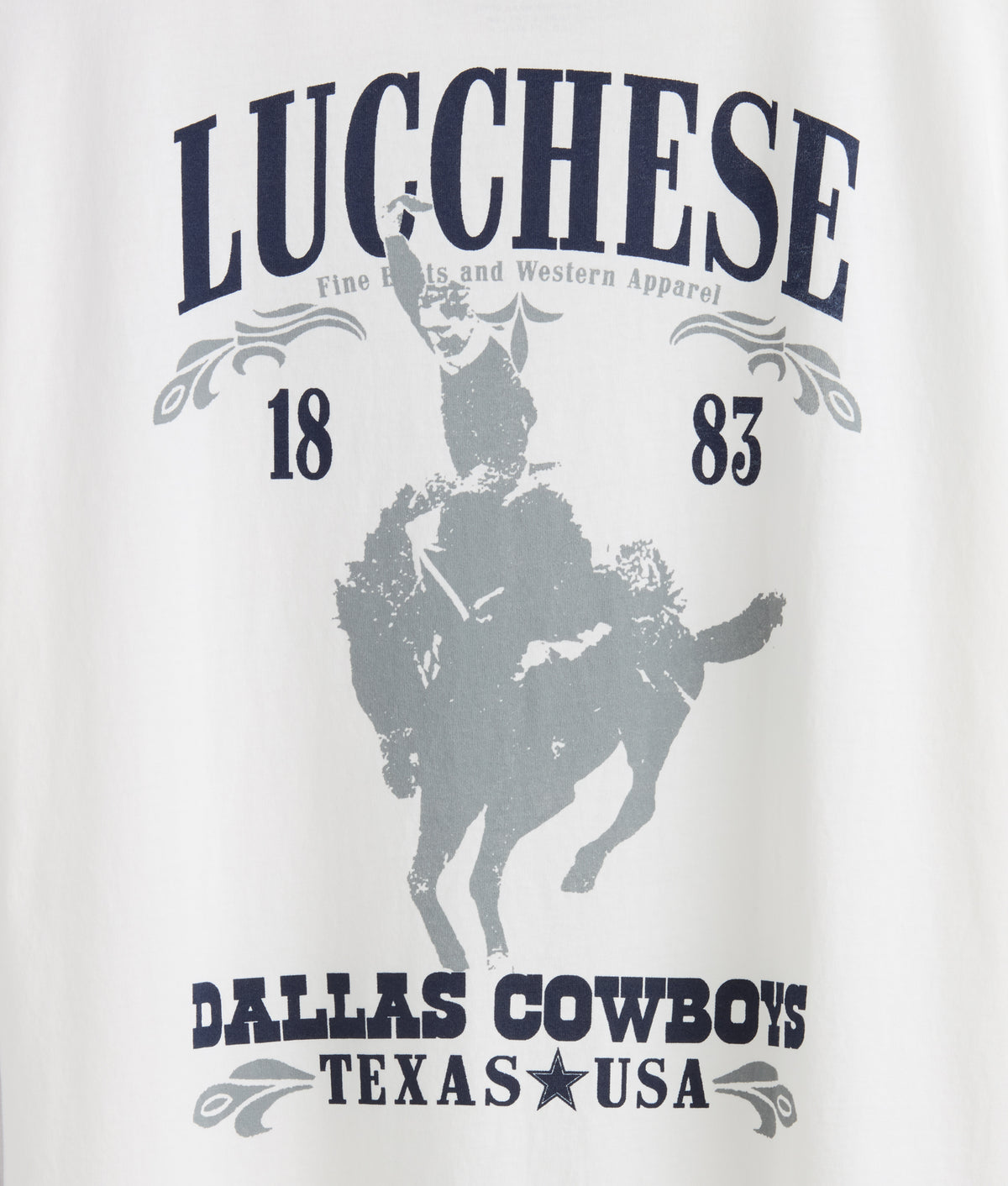 Retro Cowboys Tee :: White 8