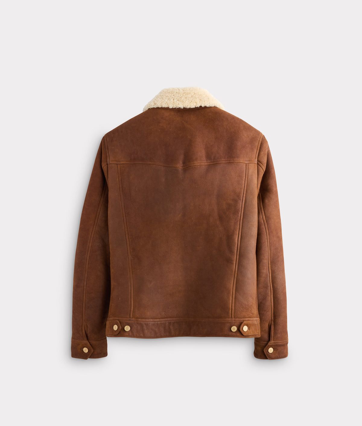 Kyle Shearling Trucker Jacket :: Cognac 3