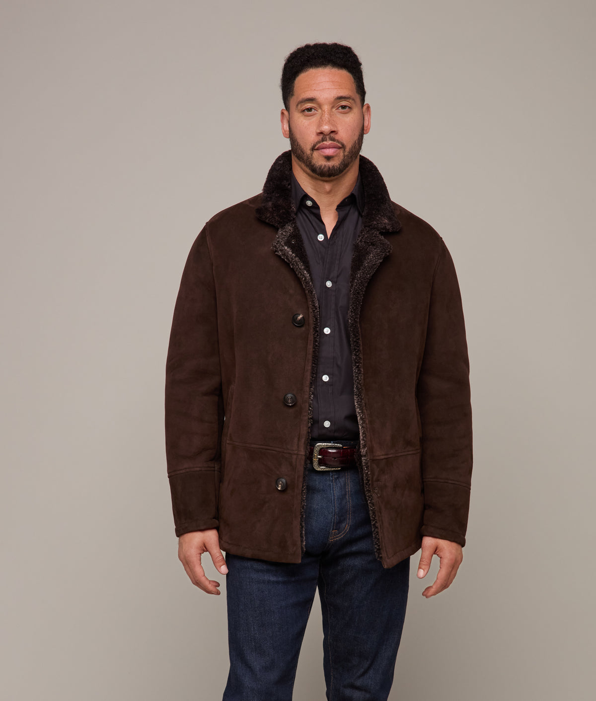 Bruce Shearling Coat :: Espresso 2