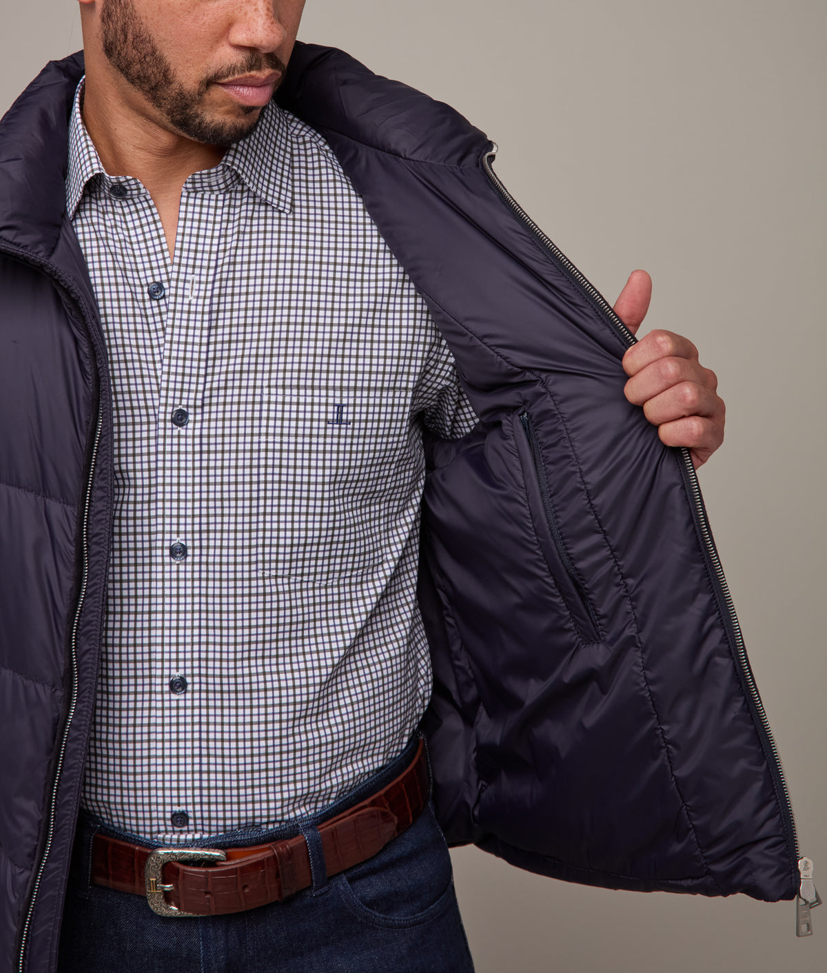 Vaquero Puffer Vest :: Navy 13