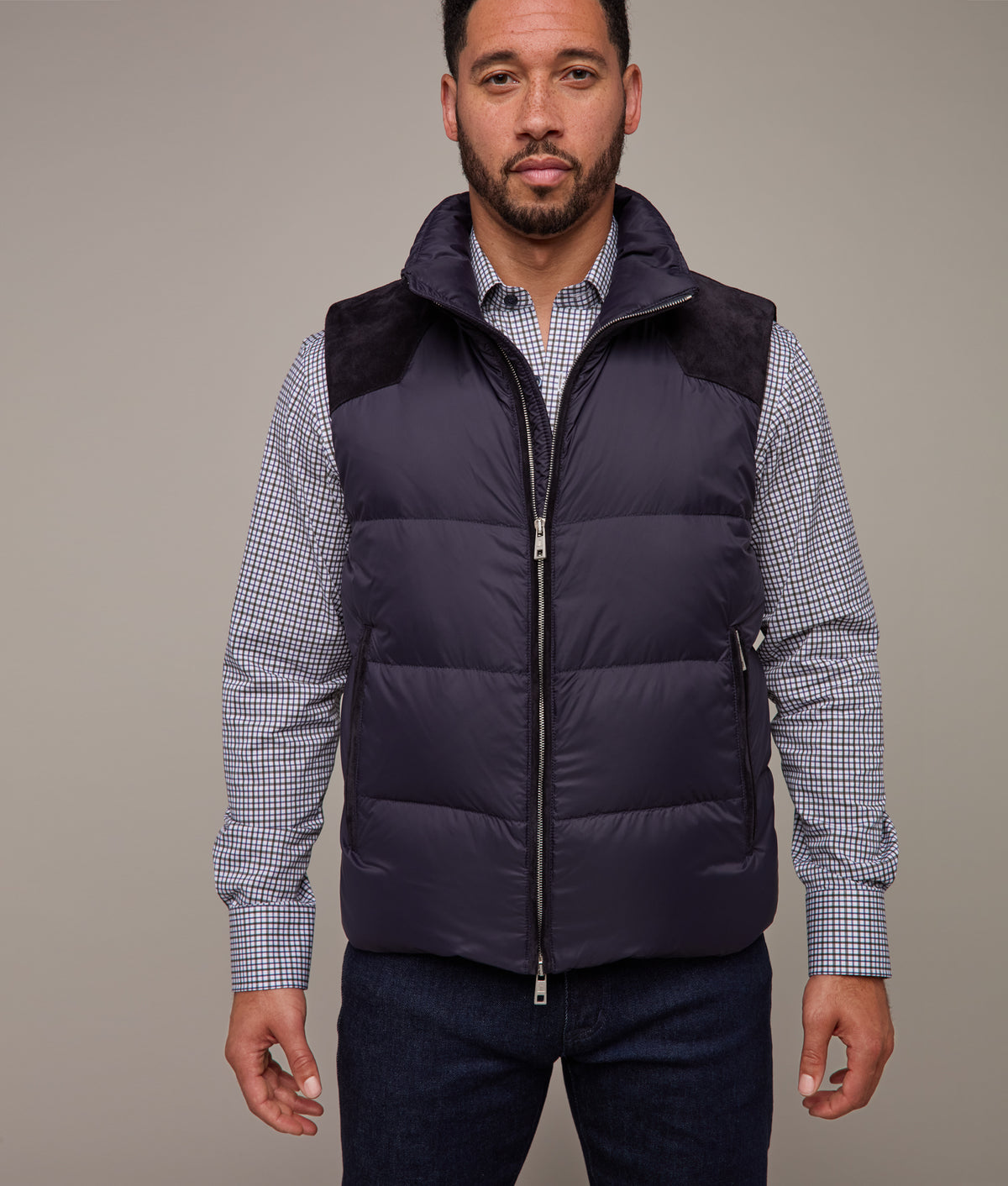 Vaquero Puffer Vest :: Navy 7