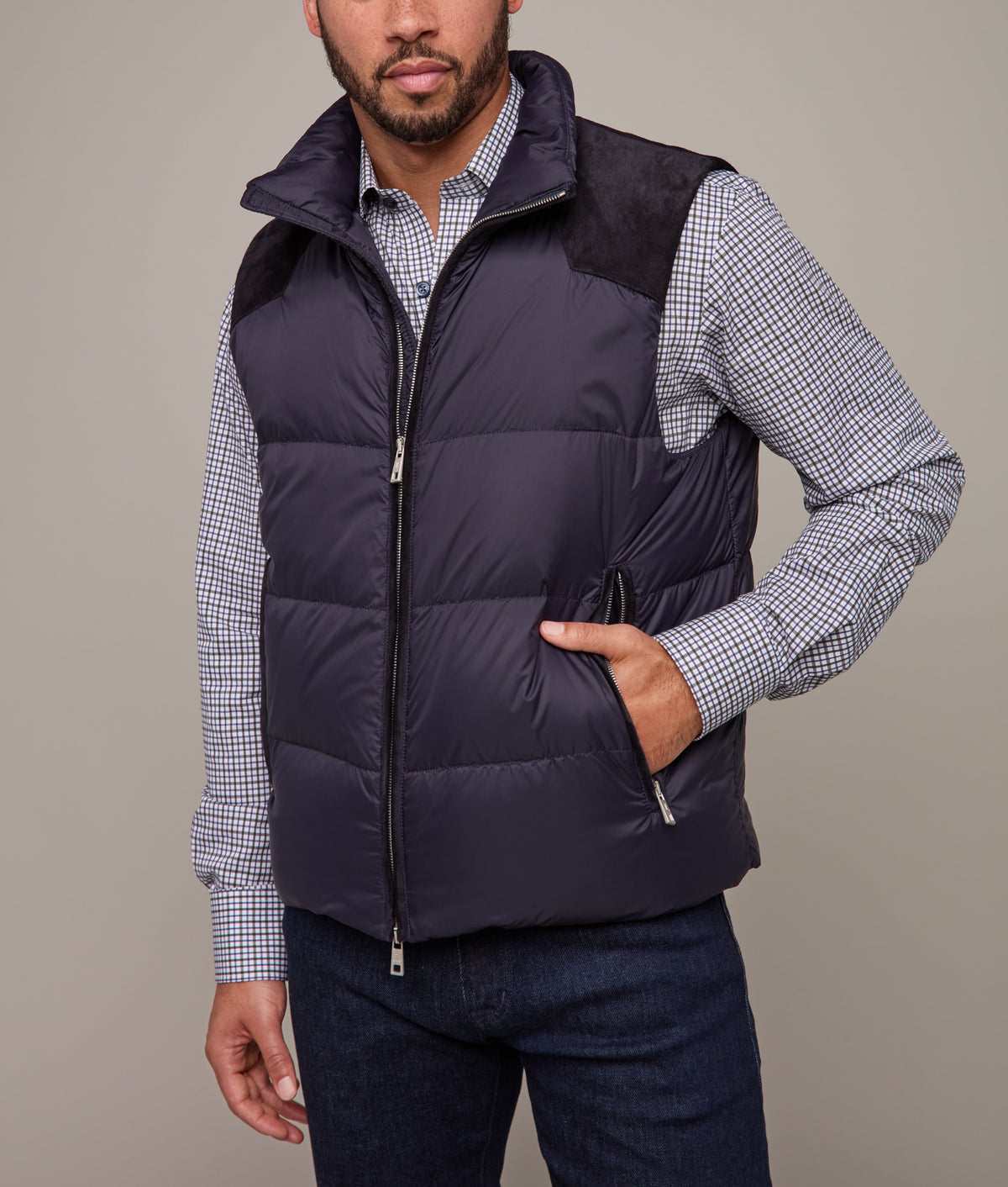 Vaquero Puffer Vest :: Navy 9