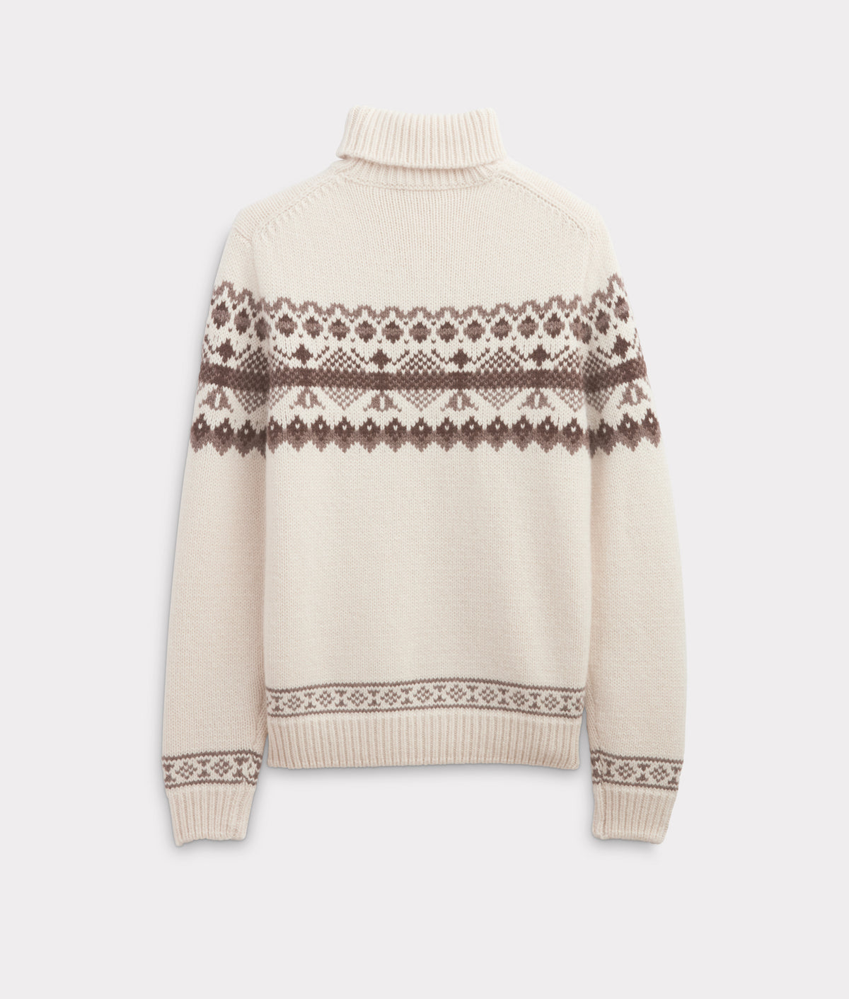 Edwin Turtleneck Sweater :: Cream/Brown 3