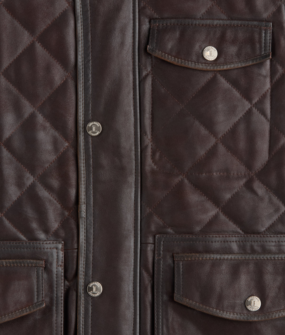 Vail Quilted Leather Vest :: Espresso 6