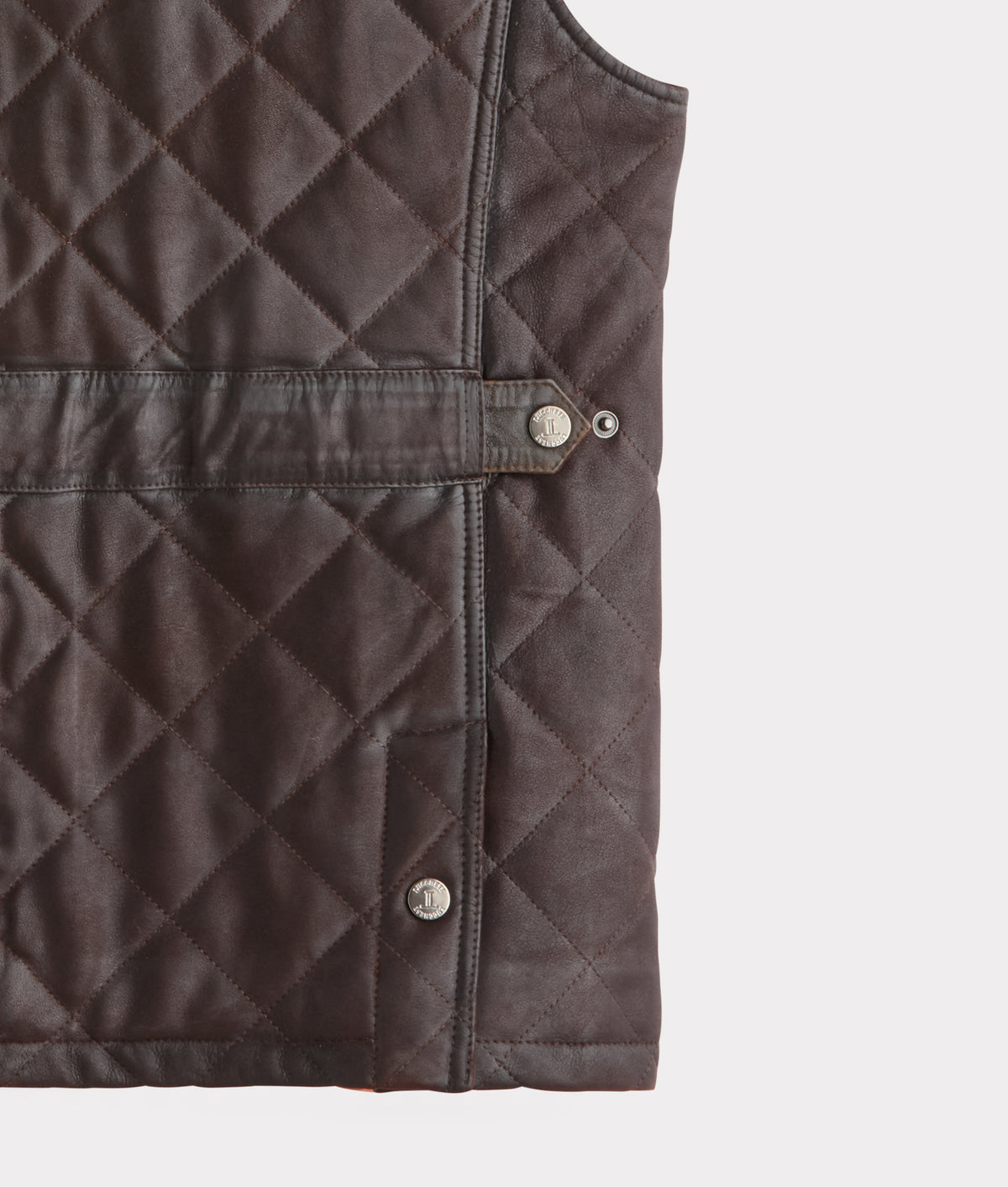 Vail Quilted Leather Vest :: Espresso 4