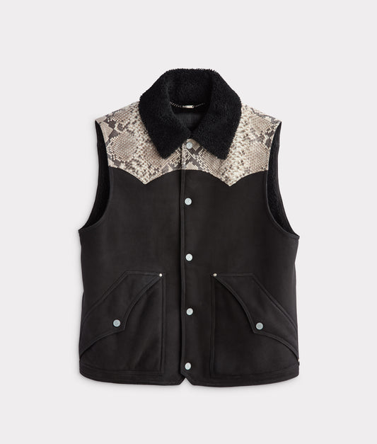 Dustin Exotic Vest :: Charcoal