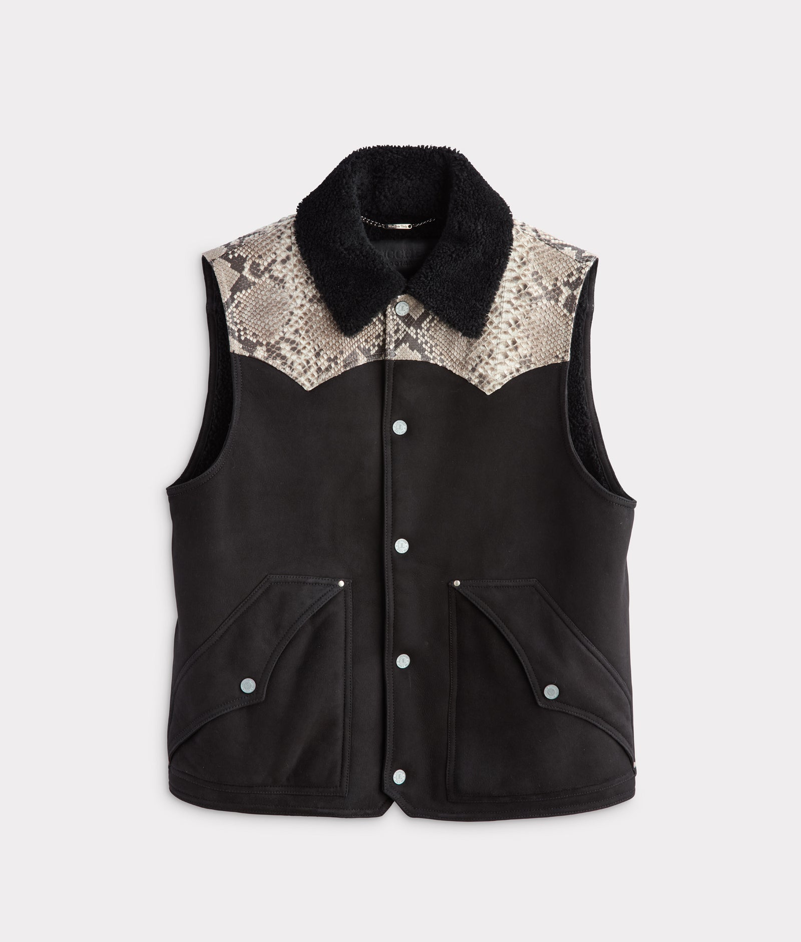 Dustin Exotic Vest :: Charcoal