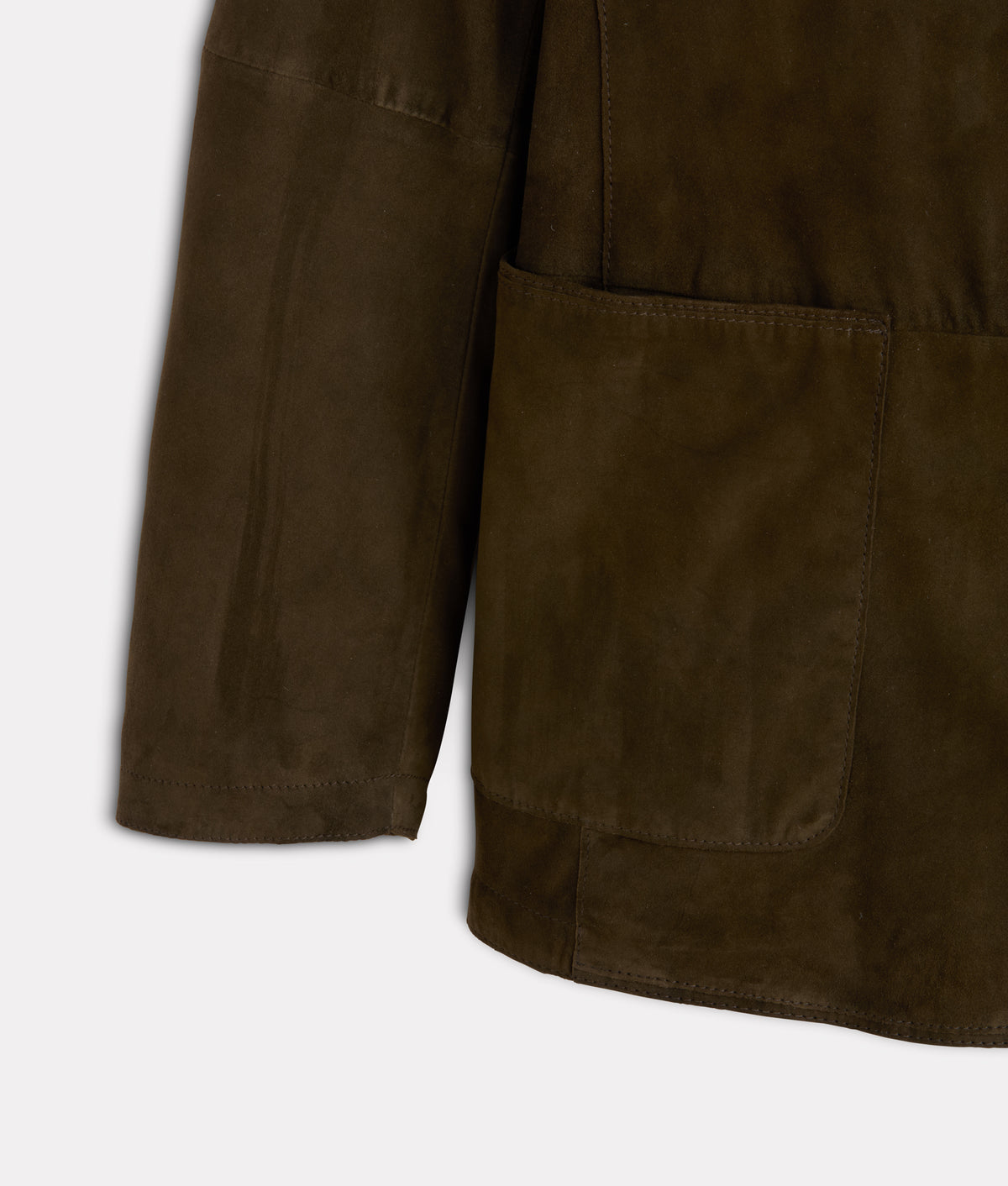 Hogan Suede Blazer :: Olive 6