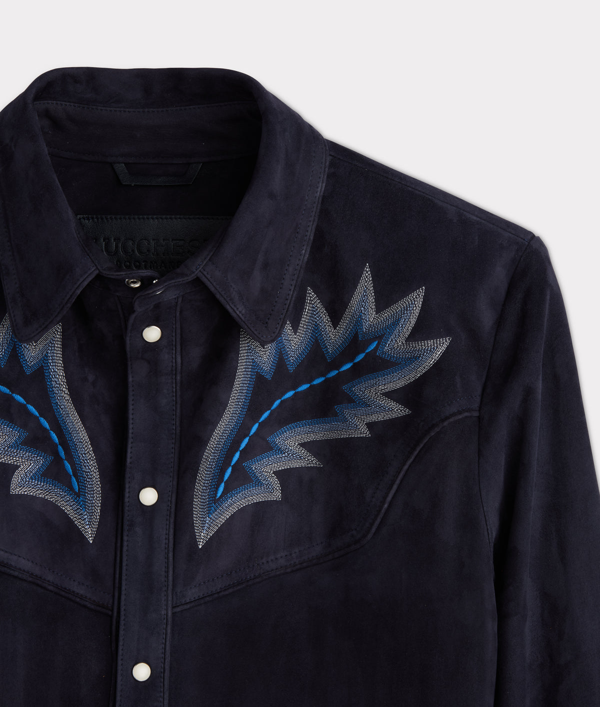 Ace Suede Shacket :: Dusty Blue 8